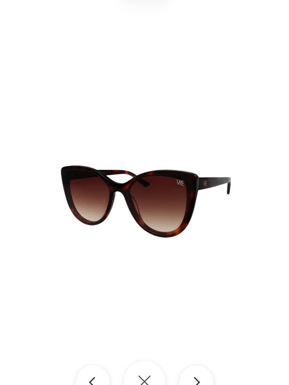 Tortoiseshell Cat-Eye Sunglasses in Brown
